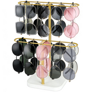Sunglasses Organizer, Eyeglass Holder with Metal Frame