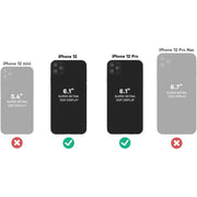OtterBox Defender Series Screenless Edition Phone Case for iPhone 12 and iPhone 12 Pro, Multi-Layer Protection, Belt-Clip Holster, Varsity Blues Sage/Blue, 27-54137-E48-NR