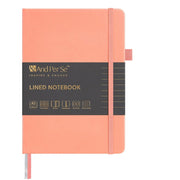&And Per Se Bullet Dot Journal Notebook A5 Hardcover with 3 Sticker Sheets, Peach