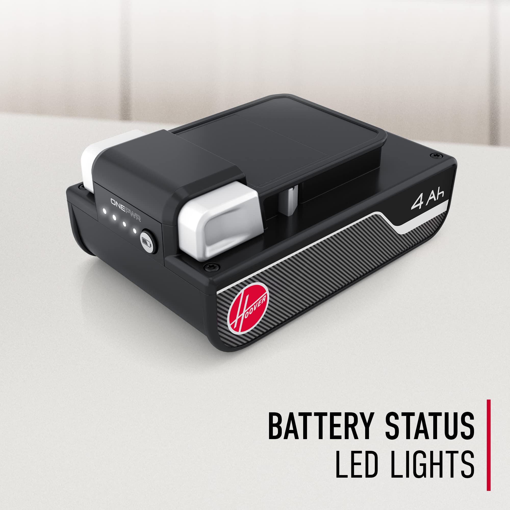 Hoover ONEPWR 4.0 Ah Lithium-Ion Battery, LED Charge Indicator, Black ...