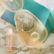 Munchkin Flow Nipple Shield + Starter Kit with Patented See-Thru Channel, Soft-Touch BPA-Free Silicone, 24mm