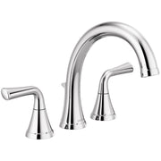 Delta Kayra Roman Tub Faucet, Deck Mounted, Double Handle, Chrome, Widespread Installation, T2733