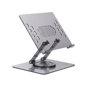 Incipio ICPS003 Translucent Adjustable Laptop Stand, Foldable Portable Computer and Tablet Stand, 360 Rotating, Gray