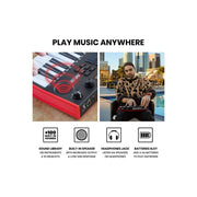 Akai Professional MPKMINIPLAYMK3 MPK Mini Play MK3 MIDI Keyboard Controller with Built in Speaker and Sounds Plus Dynamic Keybed, MPC Pads and Software Suite