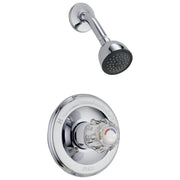 Classic 1-Handle Tub and Shower Faucet Trim Kit in Chrome (Valve Not Included)