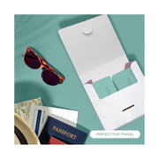 Discover Night Face Wash Sheets, Mess Free, Instantly Dissolves, Natural Ingredients, Aquamarine Green, 25 Pack