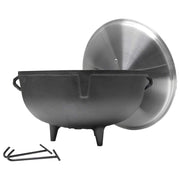 King Kooker Pre-Seasoned 5-Gallon Cast Iron Jambalaya Pot with Feet and Lifting Hooks