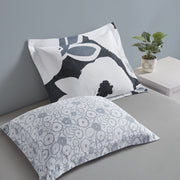 Mainstays MS8544409622-03 11 Piece Bed in a Bag Comforter Set with Sheets, Black and White Floral, Queen