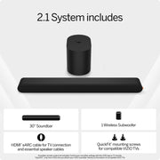 VIZIO SV210M-0808 2.1 Soundbar with Wireless Subwoofer, Dolby Atmos & DTS:X, Bluetooth