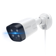 OHWOAI 4K POE Bullet Security Camera, Outdoor Wired Ethernet IP Camera, 8MP, Wide 130 Lens, Two-Way Audio, Weatherproof White, OH-4KPOE-EX