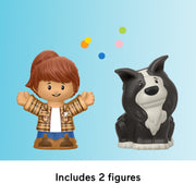 Fisher-Price Little People Push and Play Tractor Musical Toy with 2 Figures for Toddlers JCW70