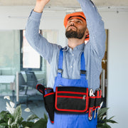 Lockways GJYB Waist Work Apron for Men Fathers Day Gifts, Tool Belt Pouch Construction Bags for Dad Elect