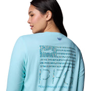 Columbia Tidal PFG Fish Star Long-Sleeve Shirt for Ladies - Gulf Stream/Fish Star Marlin - S