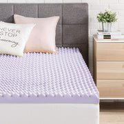 Best Price Mattress ECMF-03FL 3 Inch Egg Crate Memory Foam Mattress Topper with Soothing Lavender Infusion, Full