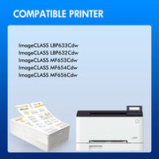 Toner Bank Compatible Canon 067 067H Toner Cartridge 4-Pack, Black Cyan Magenta Yellow, High Yield for ImageCLASS MF656Cdw MF654Cdw MF653Cdw LBP633Cdw LBP632Cdw MF650C LBP630C