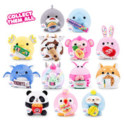 ZURU Snackles Series 2 Bonnie the Cow Plush Toy with Licensed Kung Fu Bubble Tea Accessory, Ultra Soft Polyester, 8 Inch Collectible Stuffed Animal