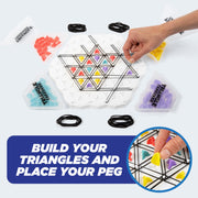 What Do You Meme? Triangle Takeover Strategy Board Game, Fast-Paced Gameplay, 139 Pieces, Compact Portable Design