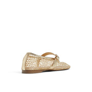 Call It Spring Elyiaa Mary Jane Flat Women's Flat Shoes, Buckle Closure, Round Toe, Gold, Size 5