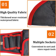 Lockways GJYB Waist Work Apron for Men Fathers Day Gifts, Tool Belt Pouch Construction Bags for Dad Elect