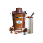 Nostalgia ICMP600WD 6-Quart Wood Bucket Ice Cream Maker