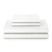 Better Homes & Gardens BH8428037908-55 3-Piece 300 Thread Count Arctic White Cotton Sateen Bed Sheet Set, Twin