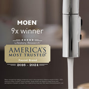 Moen Premium Chrome Deck Mount Soap and Lotion Dispenser, 18 oz Capacity, Transitional Style, S3948C