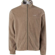 Columbia Men's PHG Fleece Jacket, 250g Anti-Pilling Microfleece, Flax/Timberwoods Camo, Regular Fit, XX-Large, 1625621252XXL