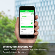 WeMo F7C059 Dimmer Wi-Fi Light Switch, Works w/ Amazon Alexa & Google Assistant