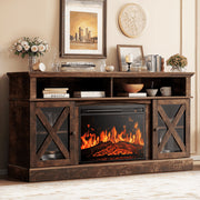 CHITOOMA Electric Fireplace TV Stand, 23