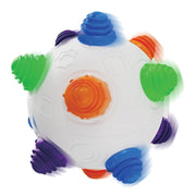 Kidoozie Bumbling Bouncing Asteroid Musical Sensory Toy with Erratic Motion and Soft Rubber Tips, Multicolor, Ages 12 Months and Up, G02760