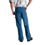 Dickies Relaxed-Fit Carpenter Denim Jeans for Men - Stonewashed Indigo Blue - 32x32