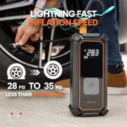 Ophanie TPP5V101WM OlarHike Portable Tire Inflator 160 Psi Digital Pressure Gauge Air Compressor