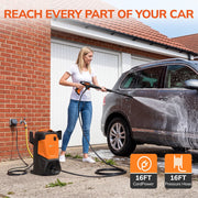 Tcisa Keenstone Electric Pressure Washer, 1500W, 4000 PSI, 2.6 GPM, Adjustable Nozzle 0-120, Foam Cannon, Portable