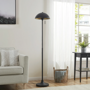 Better Homes & Gardens BHD366170517040 62 Modern Dome Adult Floor Lamp Black