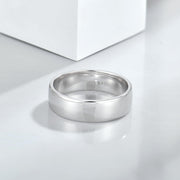 Starchenie Solid 925 Unisex Ring, 6mm High Polish Wedding Band, Size 11 - Sterling Silver