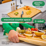 Greener Chef Oversized Bamboo Cutting Board, 2XL 24