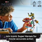 LEGO Marvel Epic Battle Hulkbuster vs. The Hulk Building Toy, 413 Pieces, Multicolor, Ages 9+, 6588677
