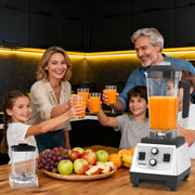 Sentryse 2-in-1 Blender Grinder Combo, 1800W Motor, 68oz Pitcher, 20oz Grinder Cup, Stainless Steel Blades, Adjustable Speed Control, Silver