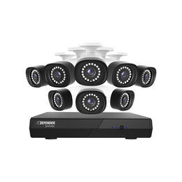 Defender NS8MP1T8B8 Sentinel 4K Ultra HD POE Wired NVR Security System with 8 Cameras