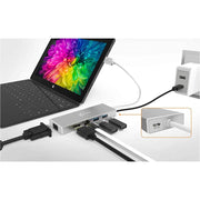 j5create JUD380 USB 3.0 Mini Docking Station, Silver