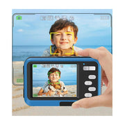 Wednkoly W-02628 4K Underwater Waterproof Digital Camera 48 MP, Blue