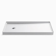 Kohler K-8643-0 Rely White Acrylic Shower Base 30-in W x 60-in L with Left Drain