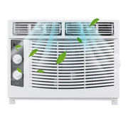 Ktaxon Window Air Conditioner 5000 Btu, 7 Temperature, 2 Cooling and Fan Settings, White - Easy to Operate