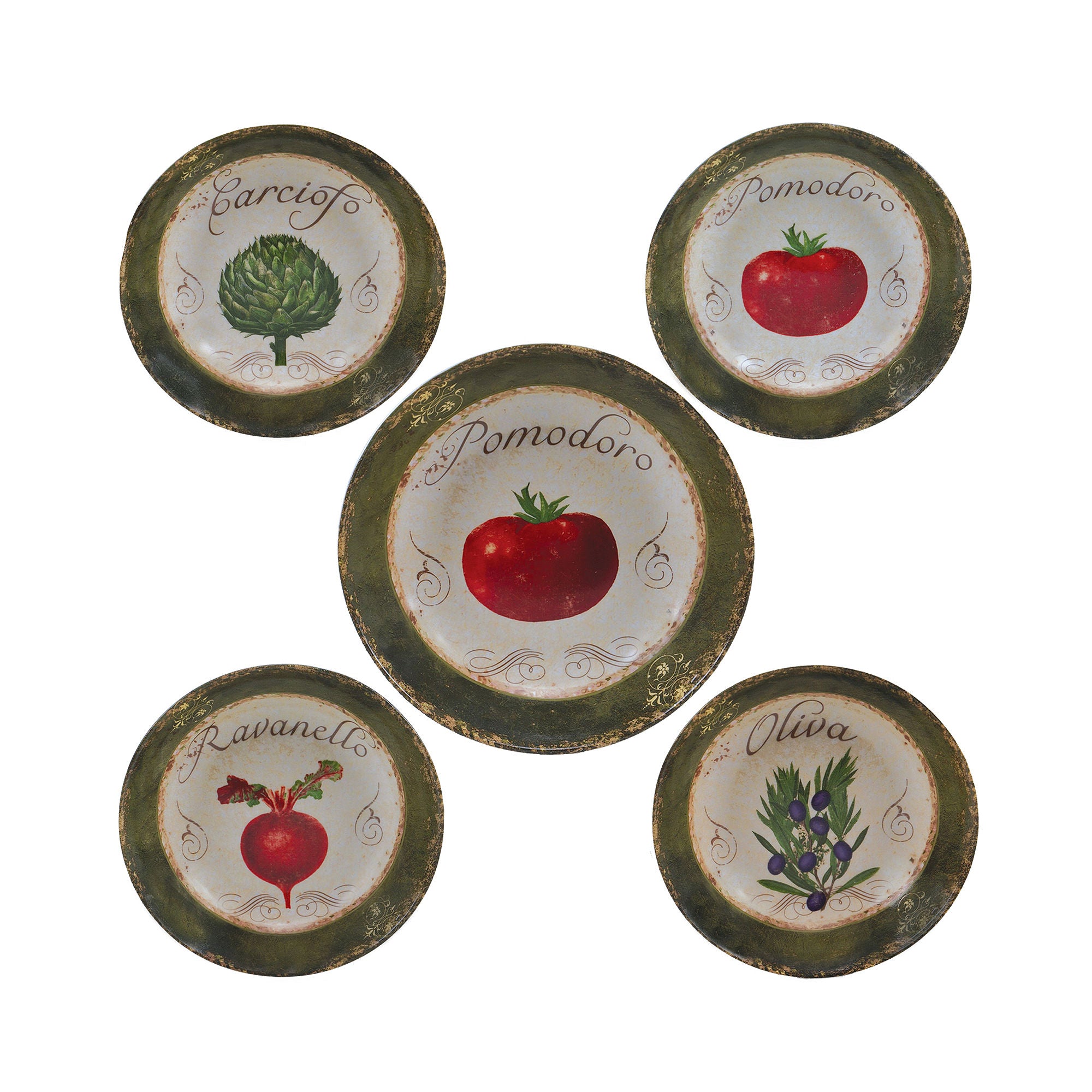 Certified International Pomodoro 5-Pc. Pasta Bowl Serving Set - MULTI ...
