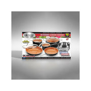 Gotham Steel 1129 10-Piece Kitchen Nonstick Frying Pan and Cookware Set, Brown