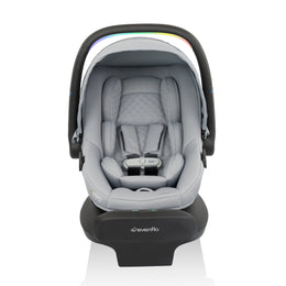 Evenflo LiteMax NXT Infant Car Seat with SensorySoothe Technology, Quartz, Rear Facing, Adjustable 7-Position Headrest, SensorSafe Alerts, LockStrong Installation, 3-30 lb, 95147430