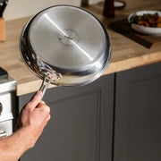 T-fal E525S5DI HybridMesh Tri-Ply Stainless Steel Fry Pan Set, 5 Piece