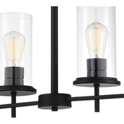 Minka Lavery Haisley 4 Light Island Pendant, Coal Finish, Traditional Style, Dimmable, 34 in, 4097-66A