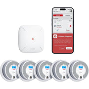 X-Sense SC07-MR51 Smart 5 Smoke Detector Carbon Monoxide Detector Combo With Base Station