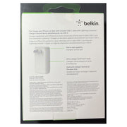 Belkin 30 Watt USB Type C Fast Wall Charger For Smartphone, Silver - USB-C Pd 3.0 Certified